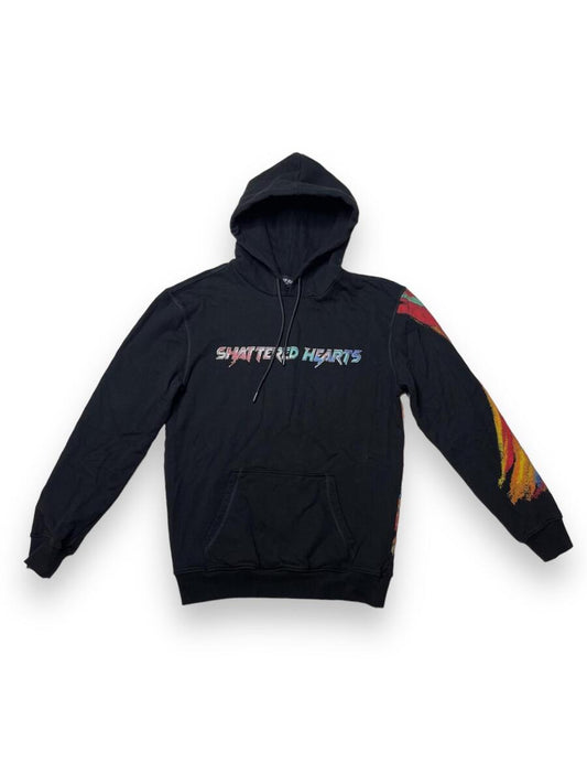 SHATTERED HEARTS - BLACK GALAXY HOODIE