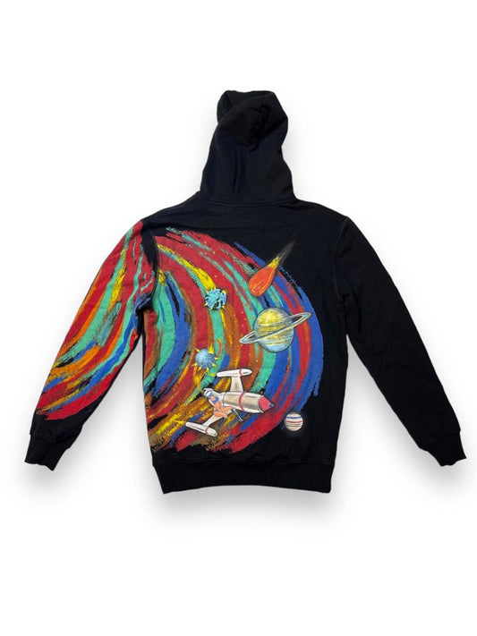 SHATTERED HEARTS - BLACK GALAXY HOODIE