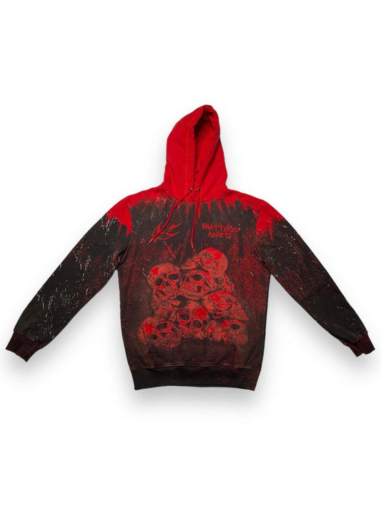 SHATTERED HEARTS - THE DEAD RED HOODIE