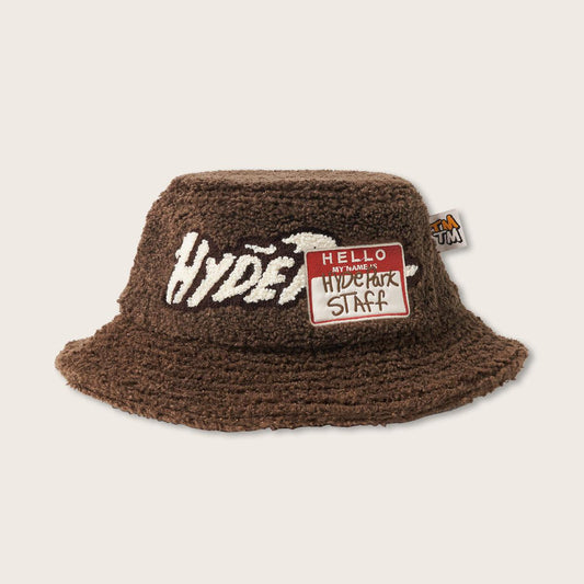 HYDEPARK FUZZ BUCKET HAT - BROWN