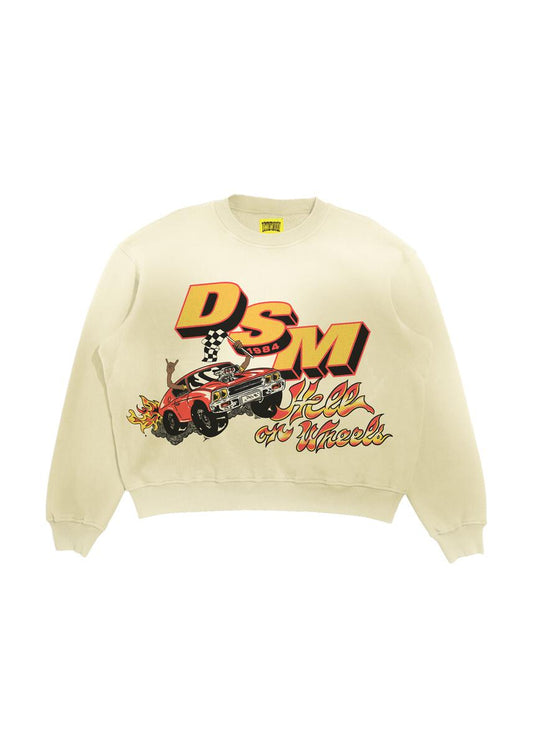 DSM "FRENCH TERRY HELL ON WHEELS" SWEATSHIRT