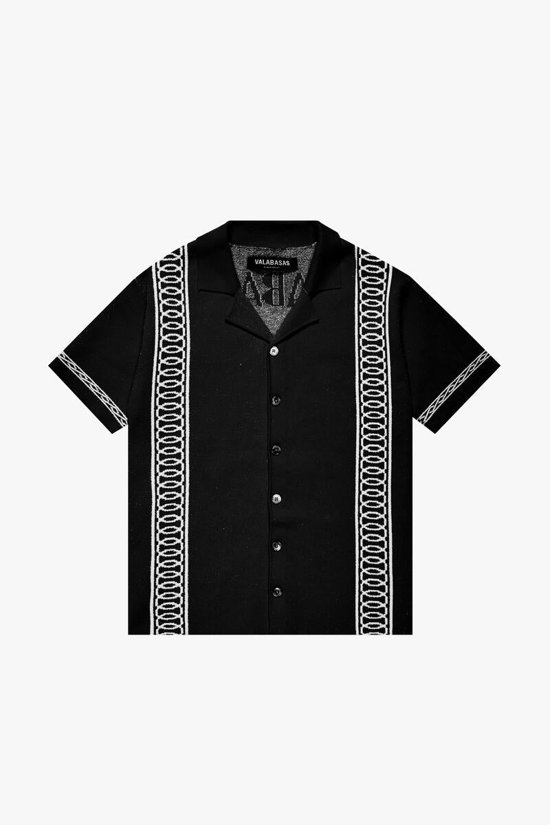 VALABASAS "OASIS" BLACK BUTTON-DOWN