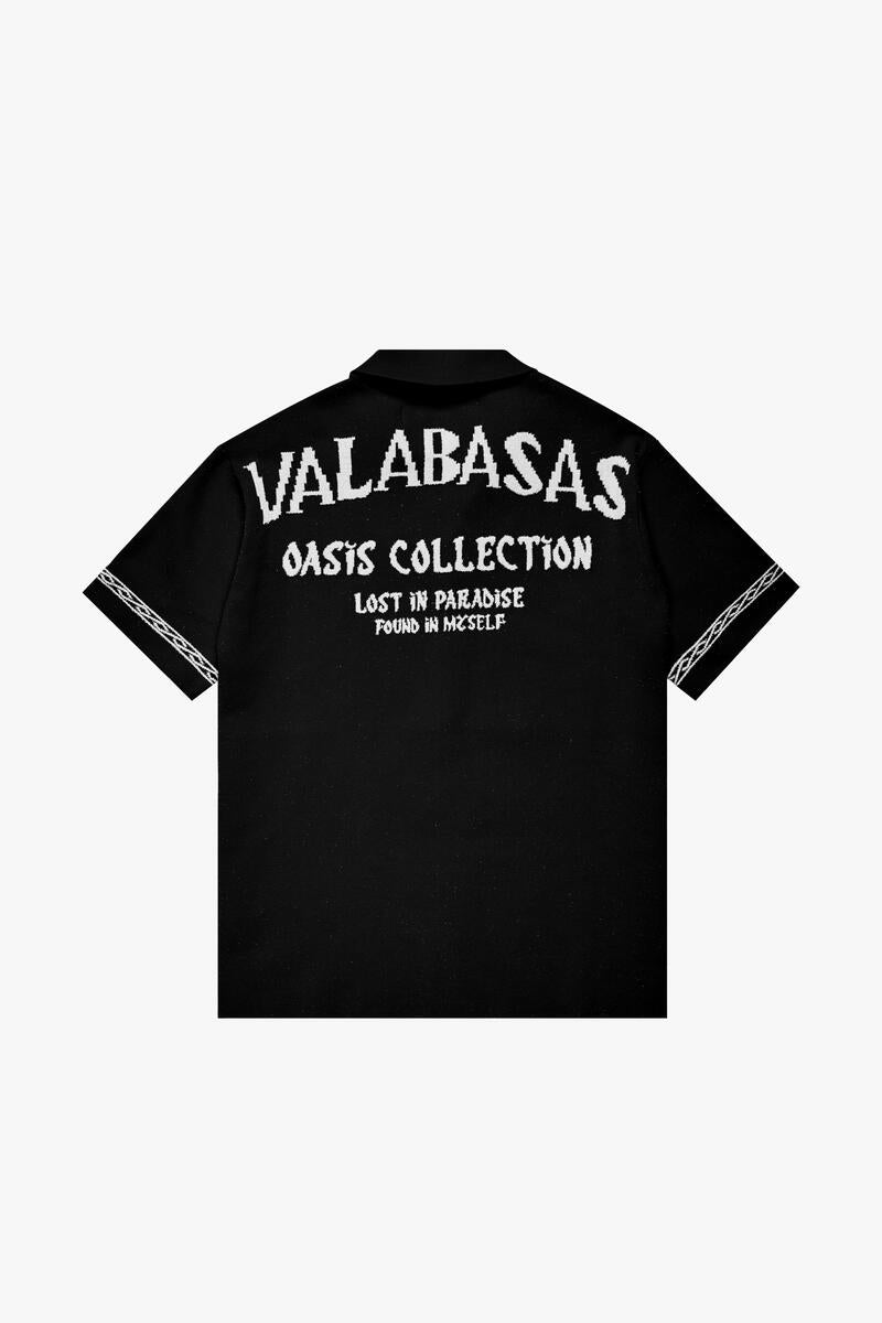 VALABASAS "OASIS" BLACK BUTTON-DOWN