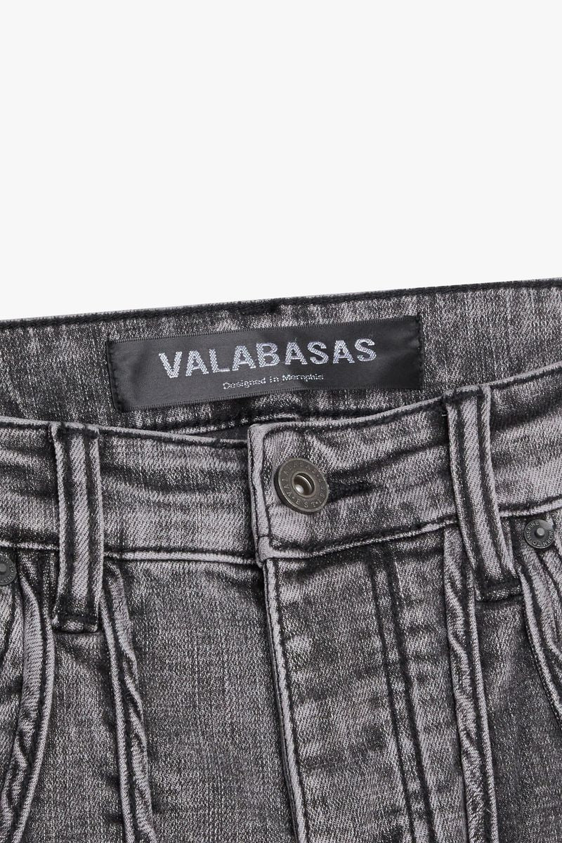 VALABASAS "POCKET TRAIL" GREY SKINNY DENIM JEAN