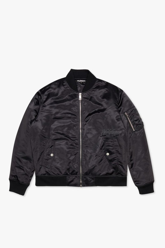 VALABASAS "FIRST CLASS" BLACK BOMBER JACKET