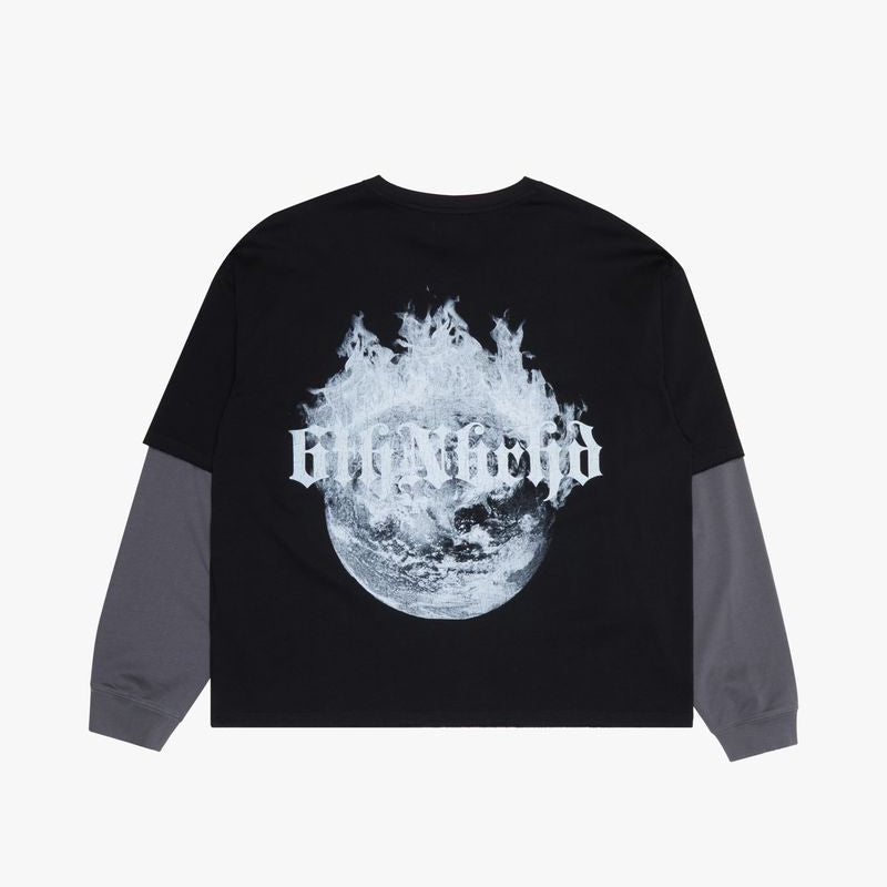 6TH "ONE WORLD" VTG BLACK LAYERED TEE