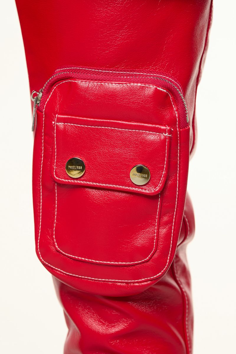 "FLOAT ON" RED CARGO FLAIR STACK LEATHER