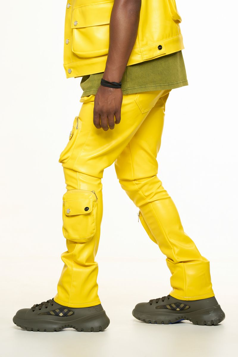 "FLOAT ON" YELLOW CARGO FLAIR STACK LEATHER