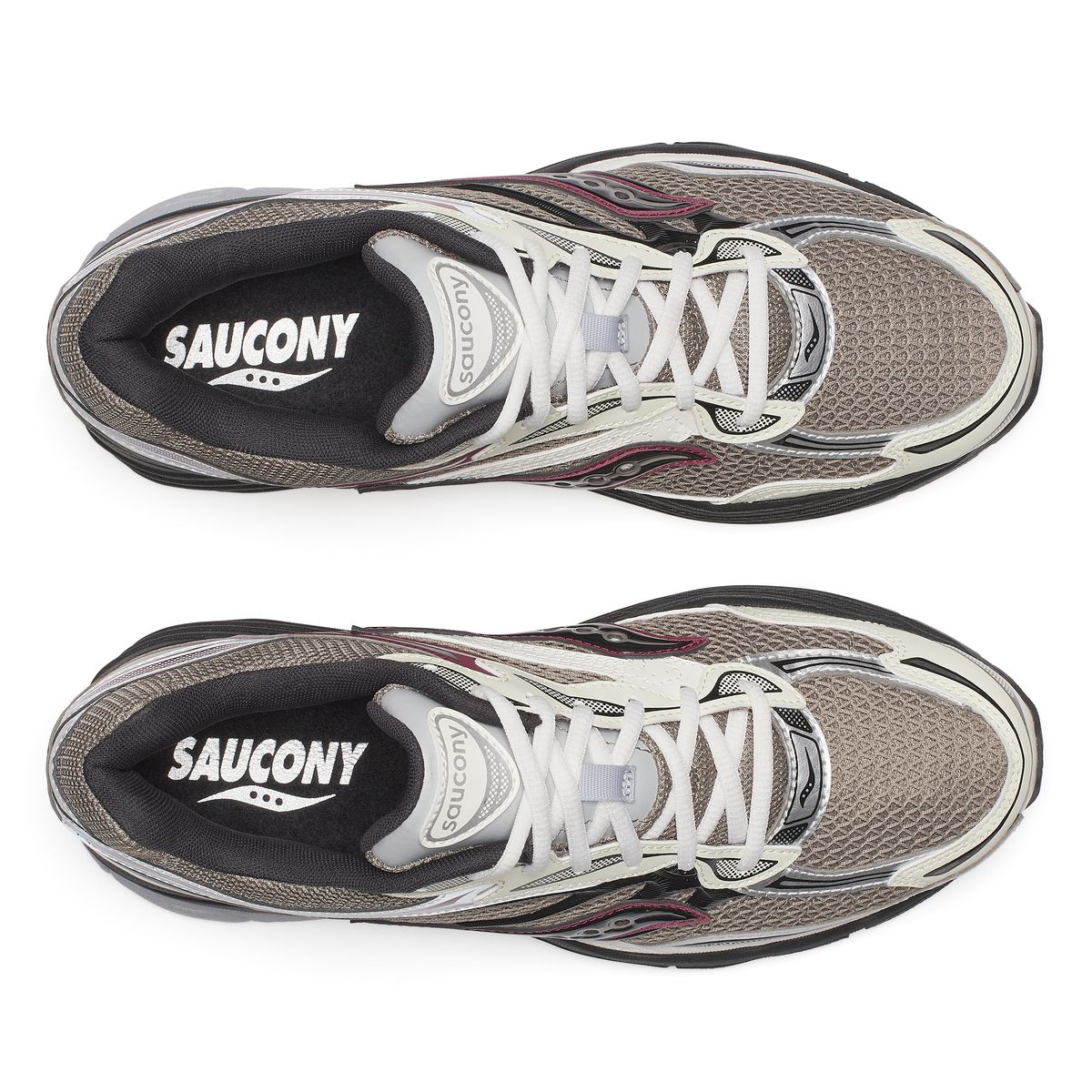 SAUCONY PROGRID OMNI 9 - TAN/MAROON