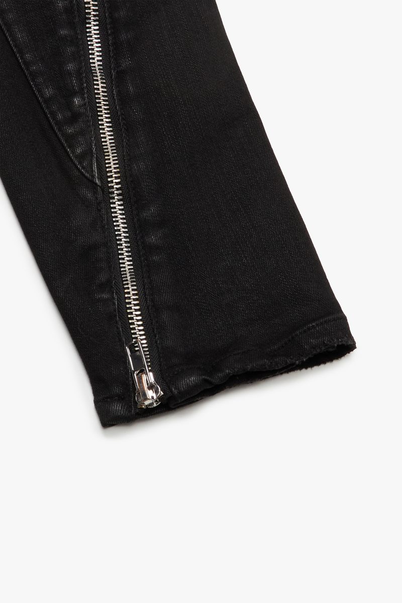 VALABASAS "RUNNER" JET BLACK SKINNY DENIM