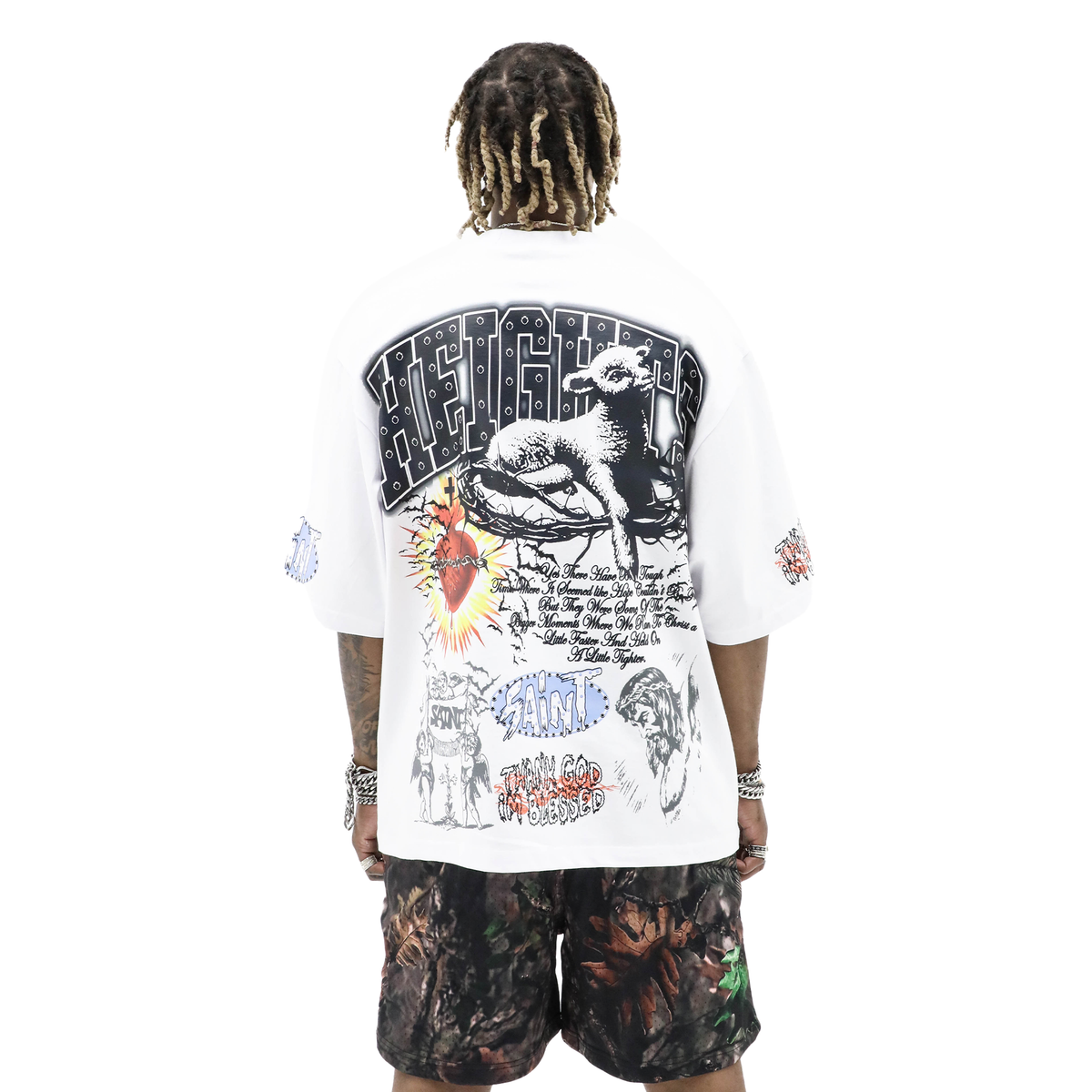 HD 'SAINT BLESSED' TEE - WHITE