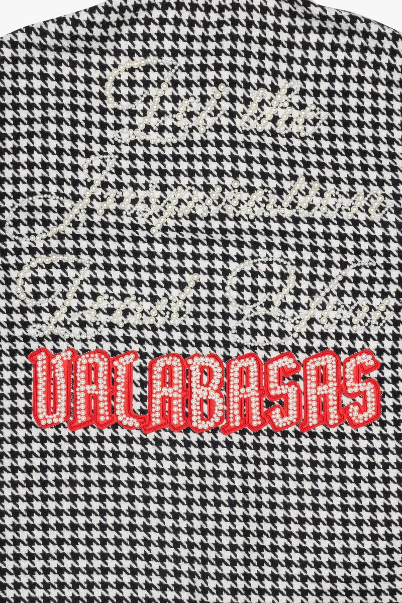 VALABASAS "CHECKERS" BLACK BUTTON UP