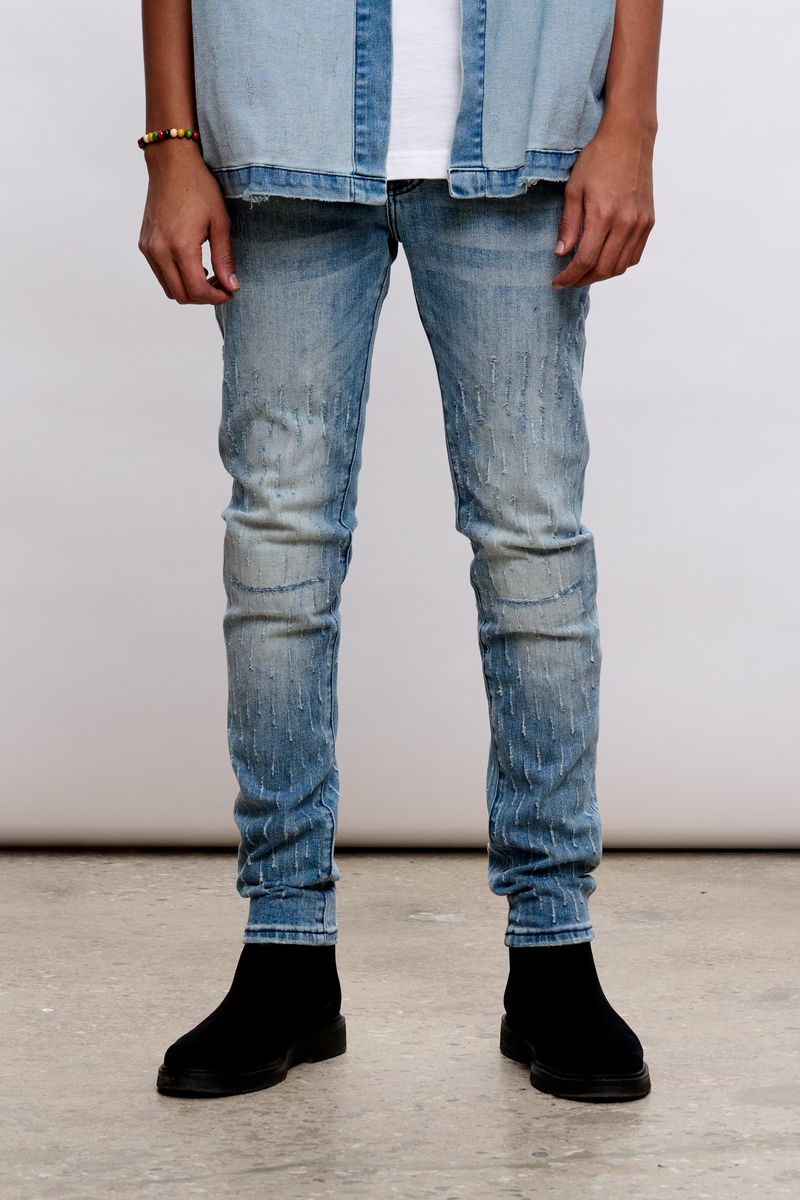 ANOM "AZURA" BLUE WASH DENIM
