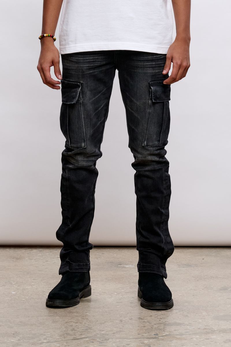 ANOM "CROWN" BLACK WASH DENIM