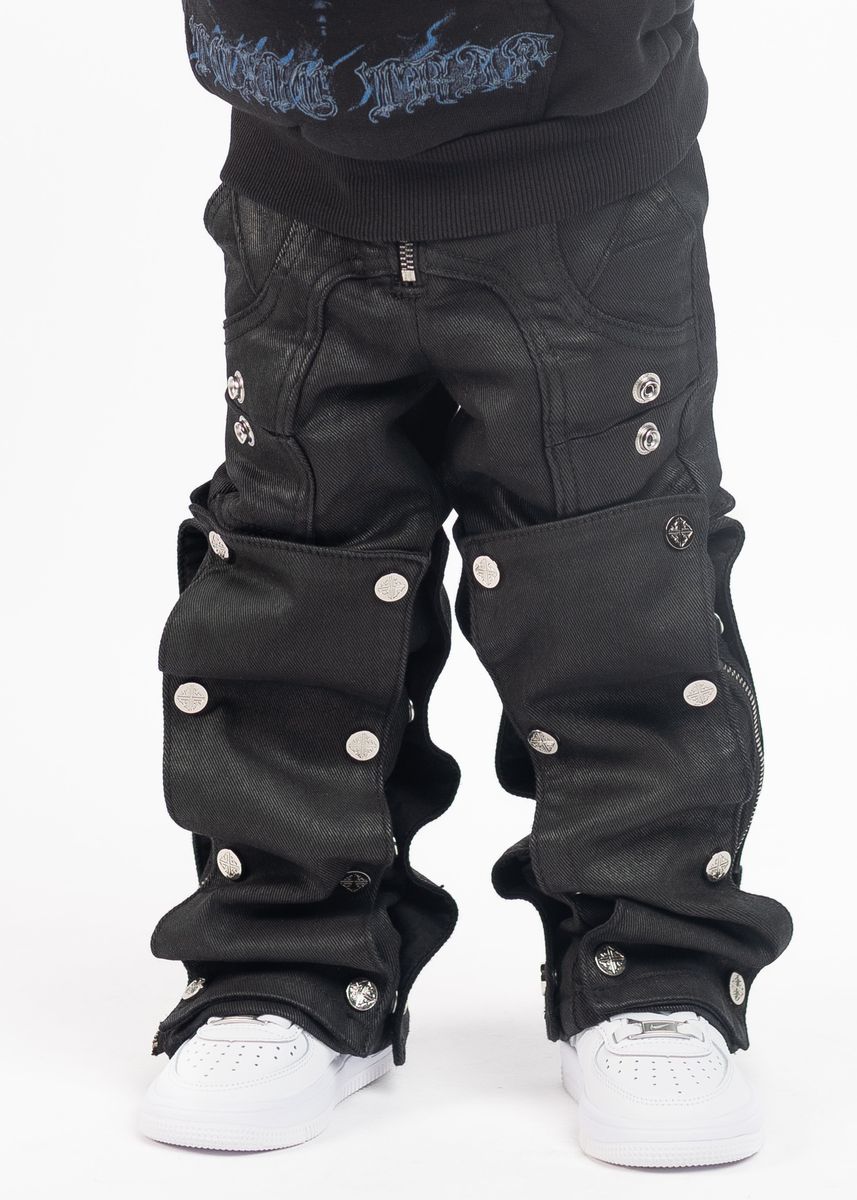 GUAPI OBSIDIAN BLACK WAXED PREMIUM DENIM