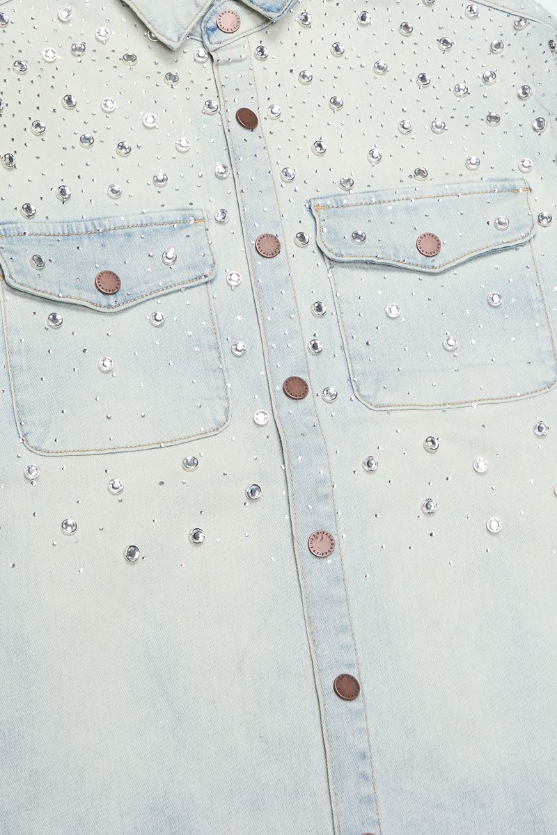 VALABASAS "BLITZ" LT. BLUE WASH DENIM JACKET