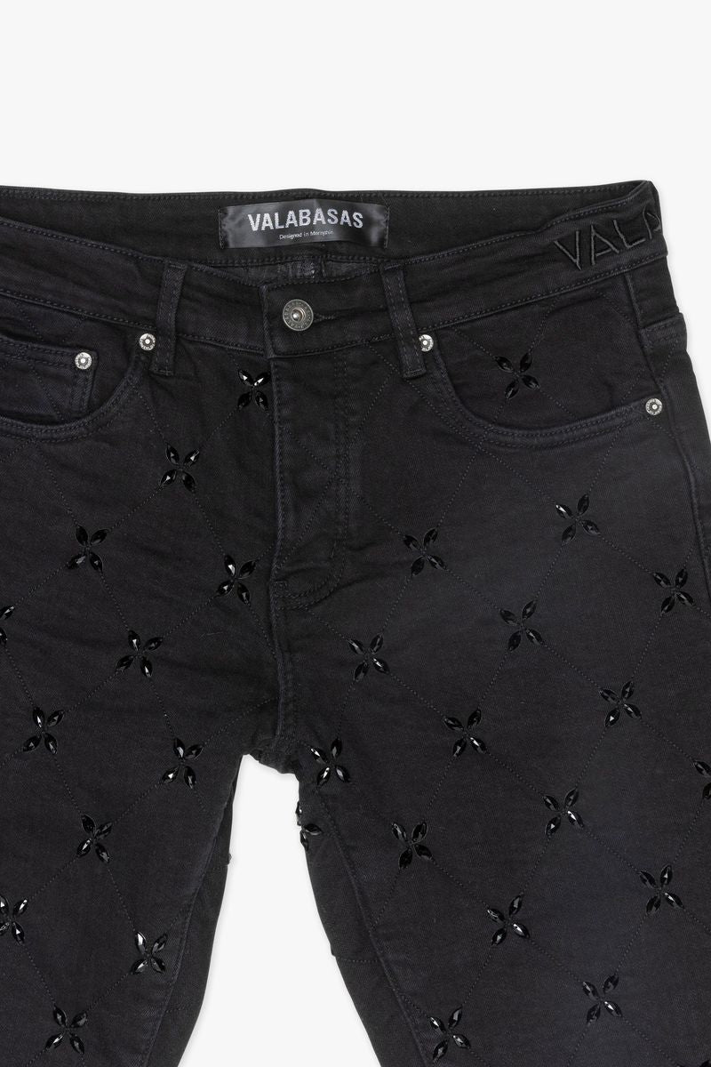 VALABASAS "STEM" BLACK SKINNY JEAN