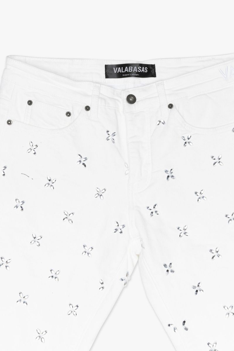 VALABASAS "STEM" WHITE SKINNY JEAN