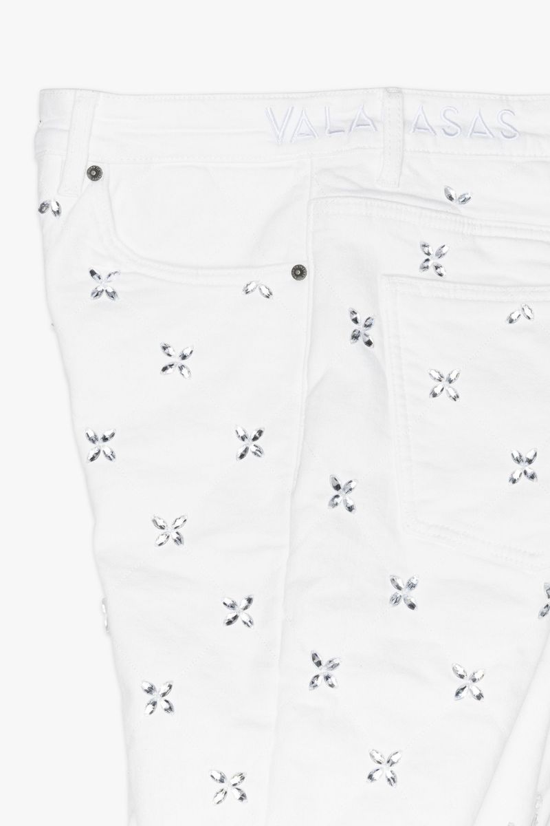 VALABASAS "STEM" WHITE SKINNY JEAN
