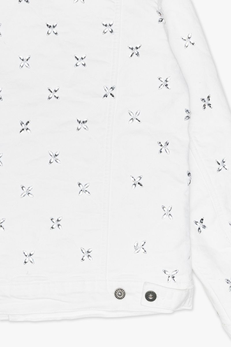 VALABASAS "INJECT" WHITE DENIM JACKET