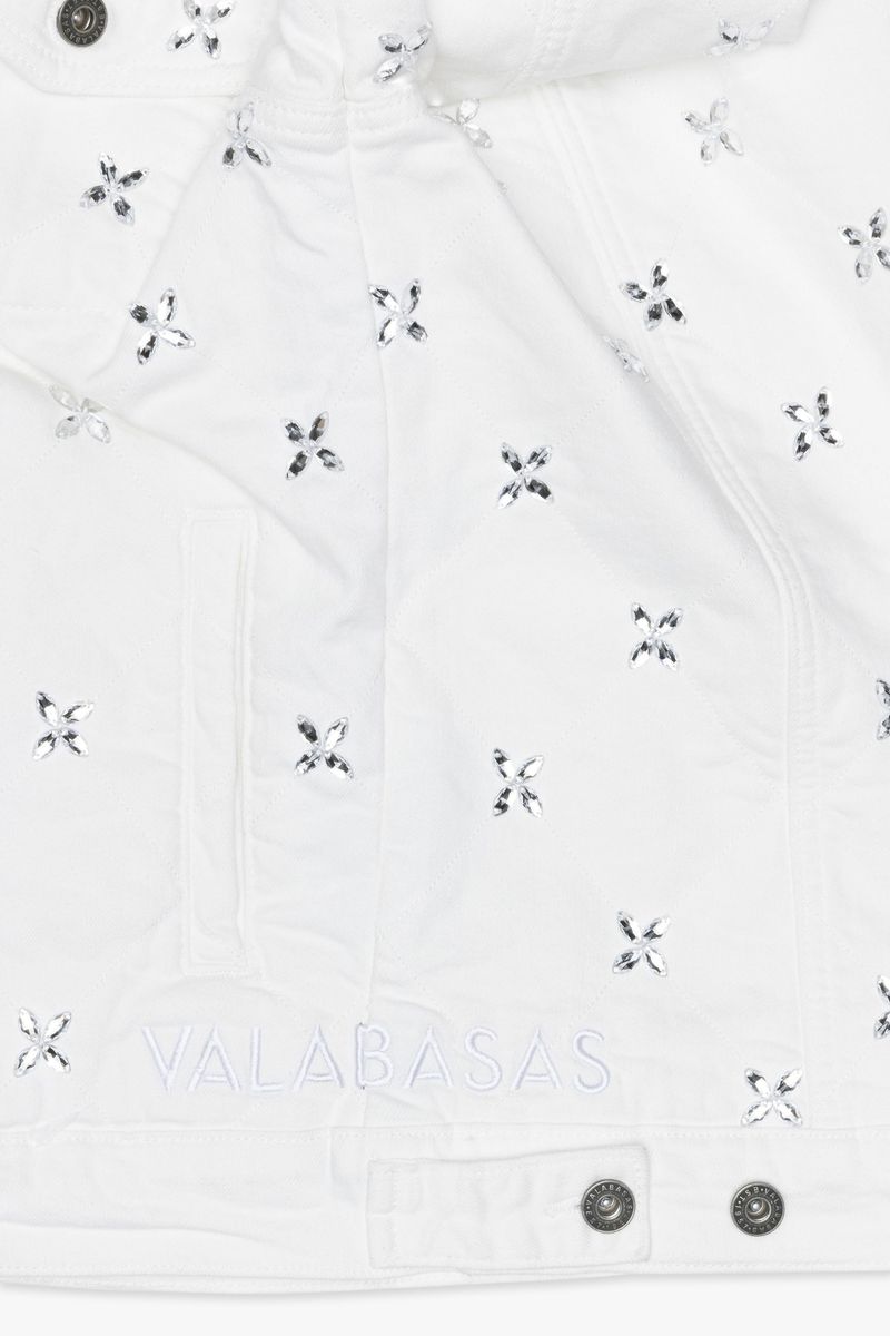 VALABASAS "INJECT" WHITE DENIM JACKET