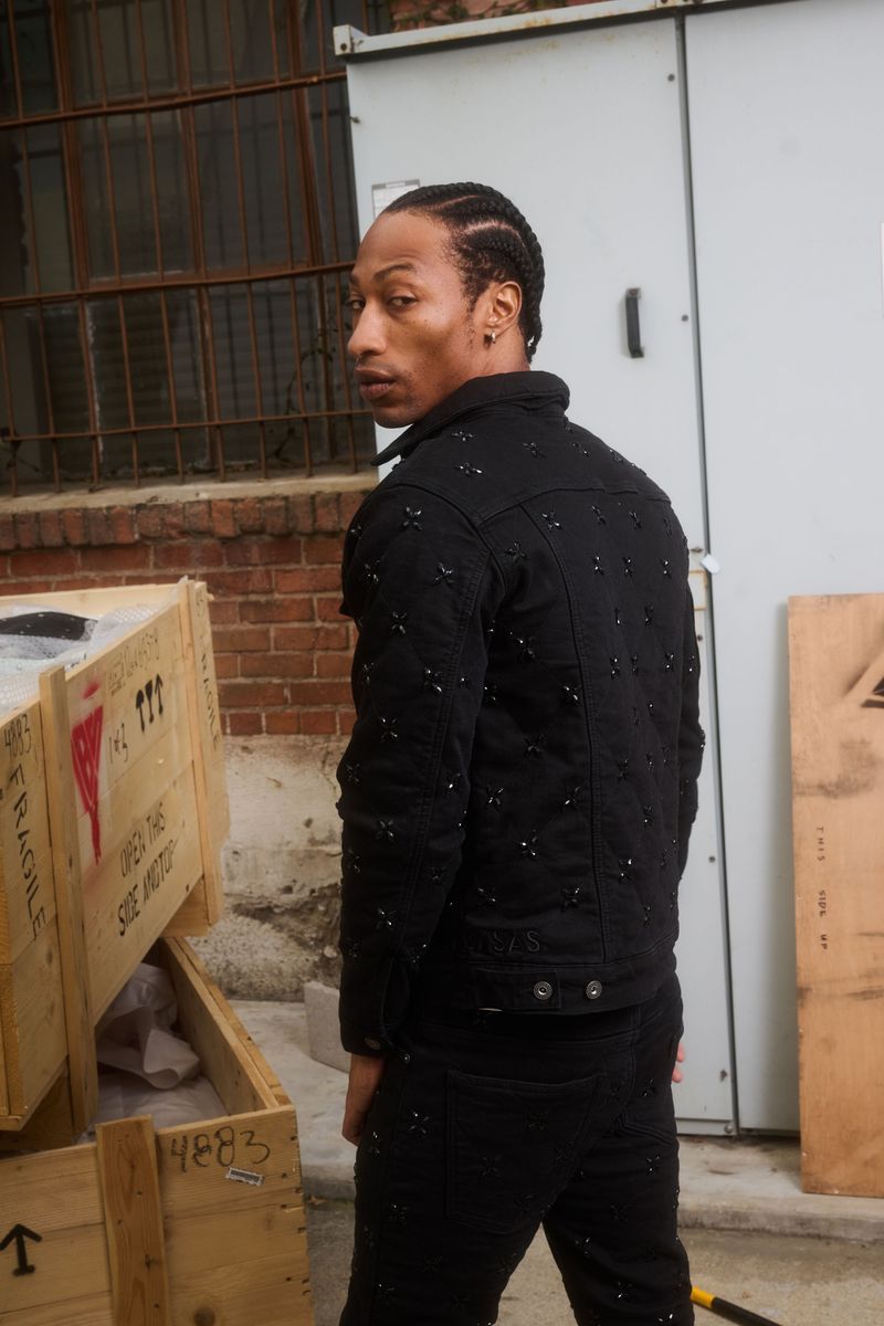 VALABASAS "INJECT" BLACK DENIM JACKET