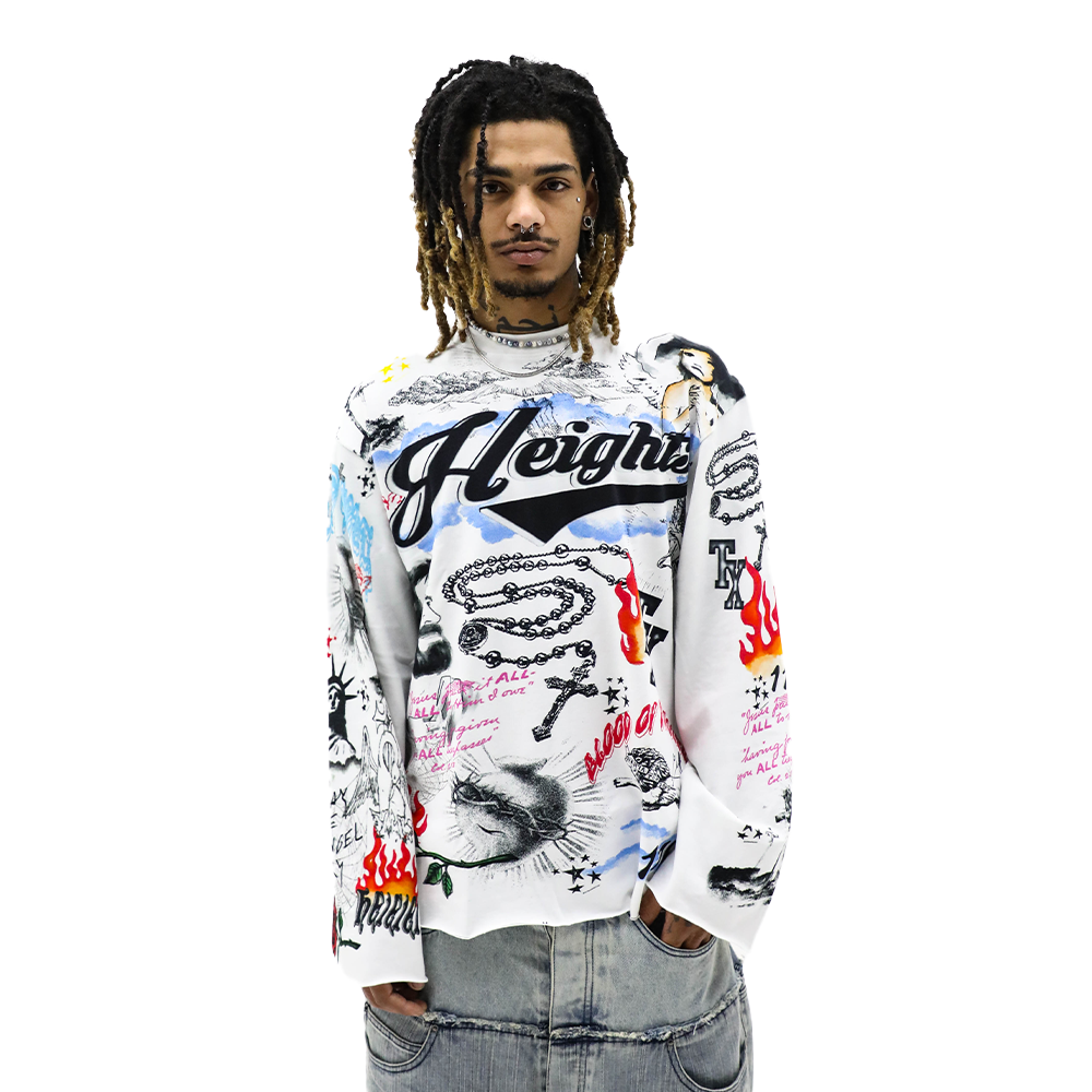 HD SAINTS HEIGHTS L/S TEE