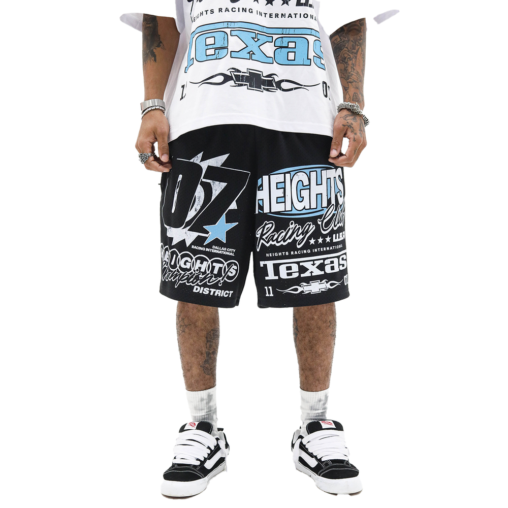 HD 'HEIGHTS RACING' SHORT - BLACK