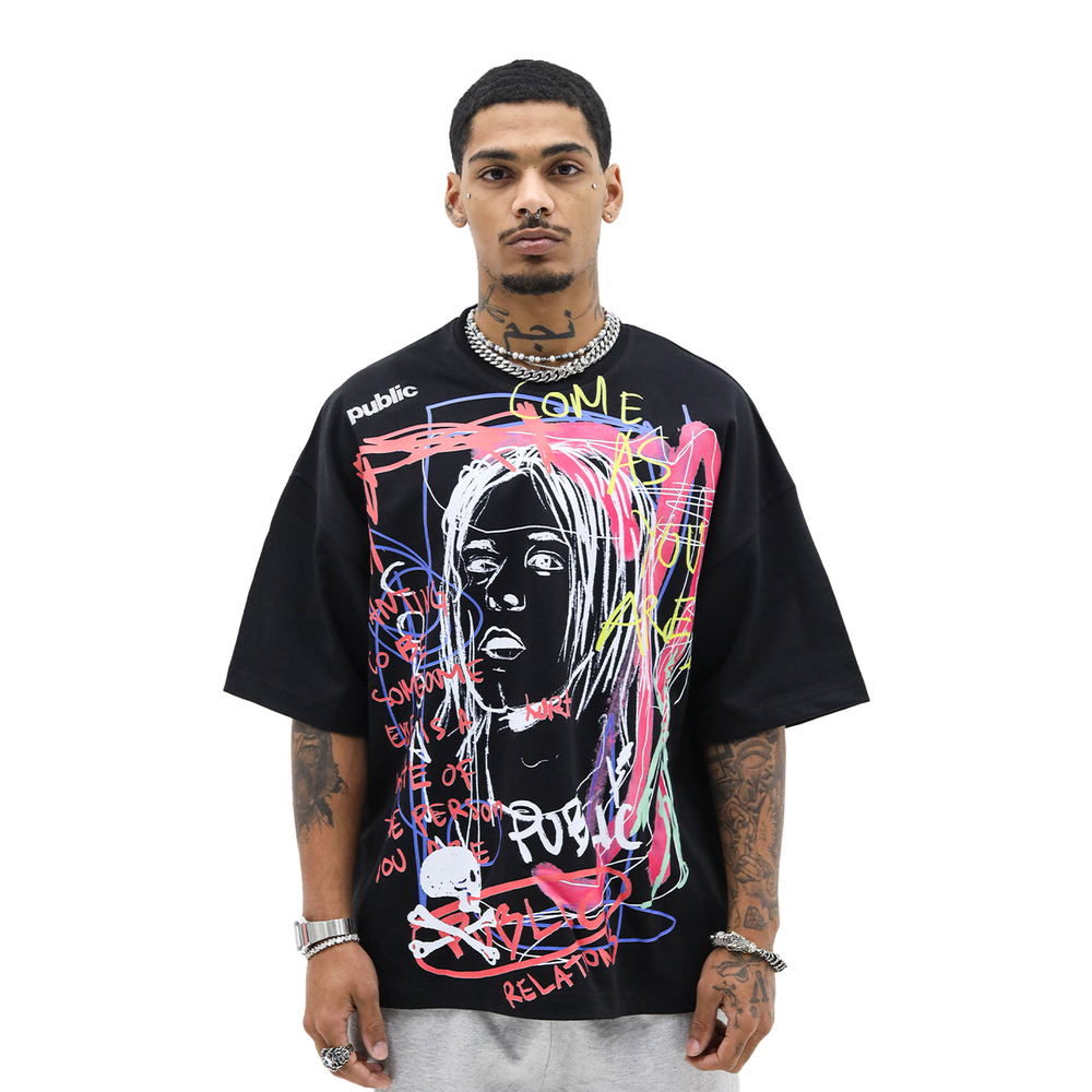 HD 'COME AS YOU ARE' TEE - BLACK