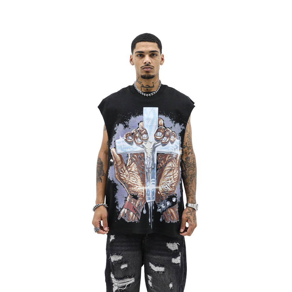 HD 'MADE FROM PAIN' SLEEVELESS TEE