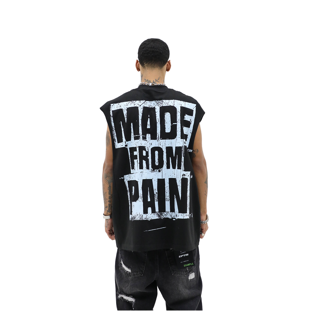 HD 'MADE FROM PAIN' SLEEVELESS TEE