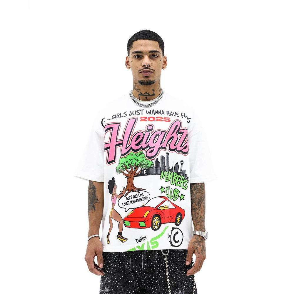 HD 'GIRLS WANNA HAVE FUNDS' TEE - WHITE