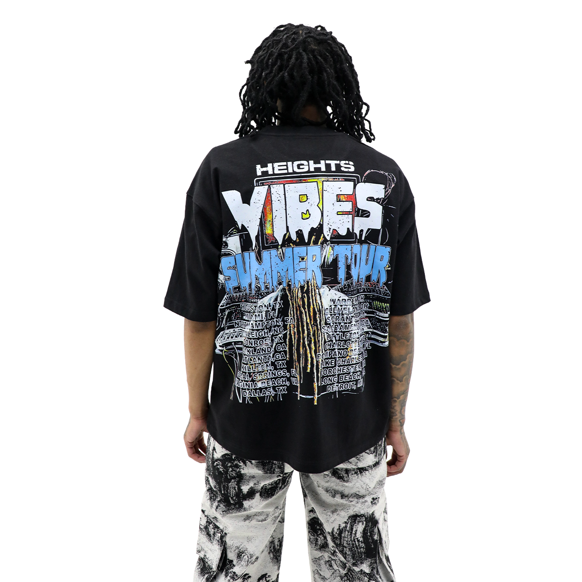 HD 'HEIGHTS RECORDS' TEE - BLACK