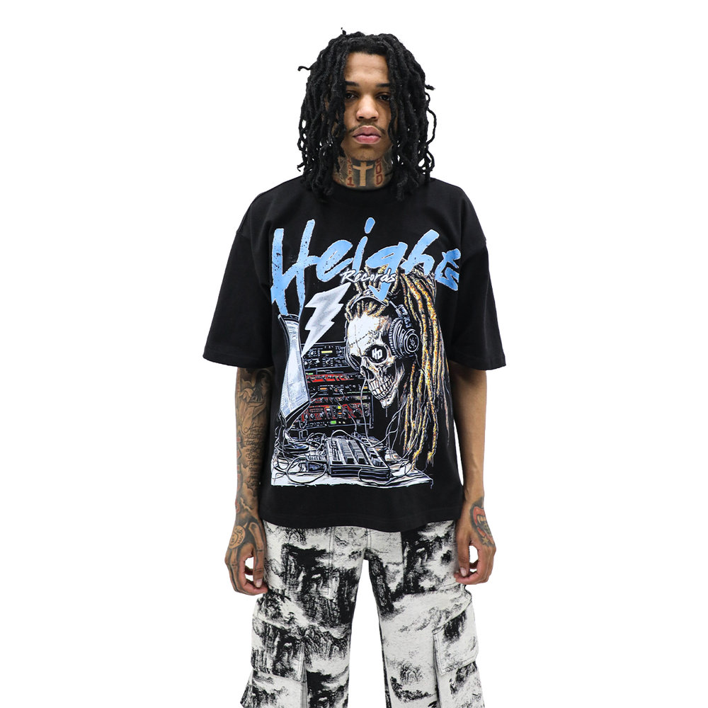 HD 'HEIGHTS RECORDS' TEE - BLACK