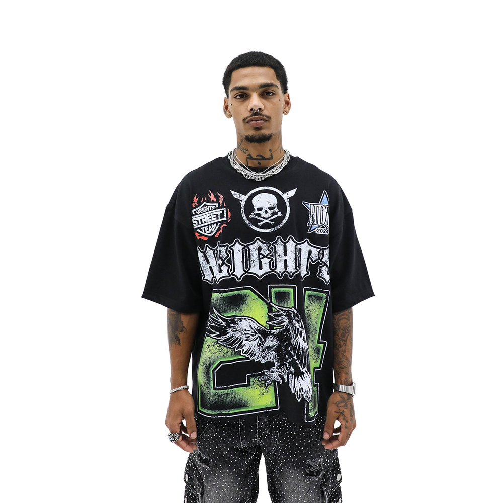 HD 'HEIGHTS WORLDWIDE' TEE - BLACK