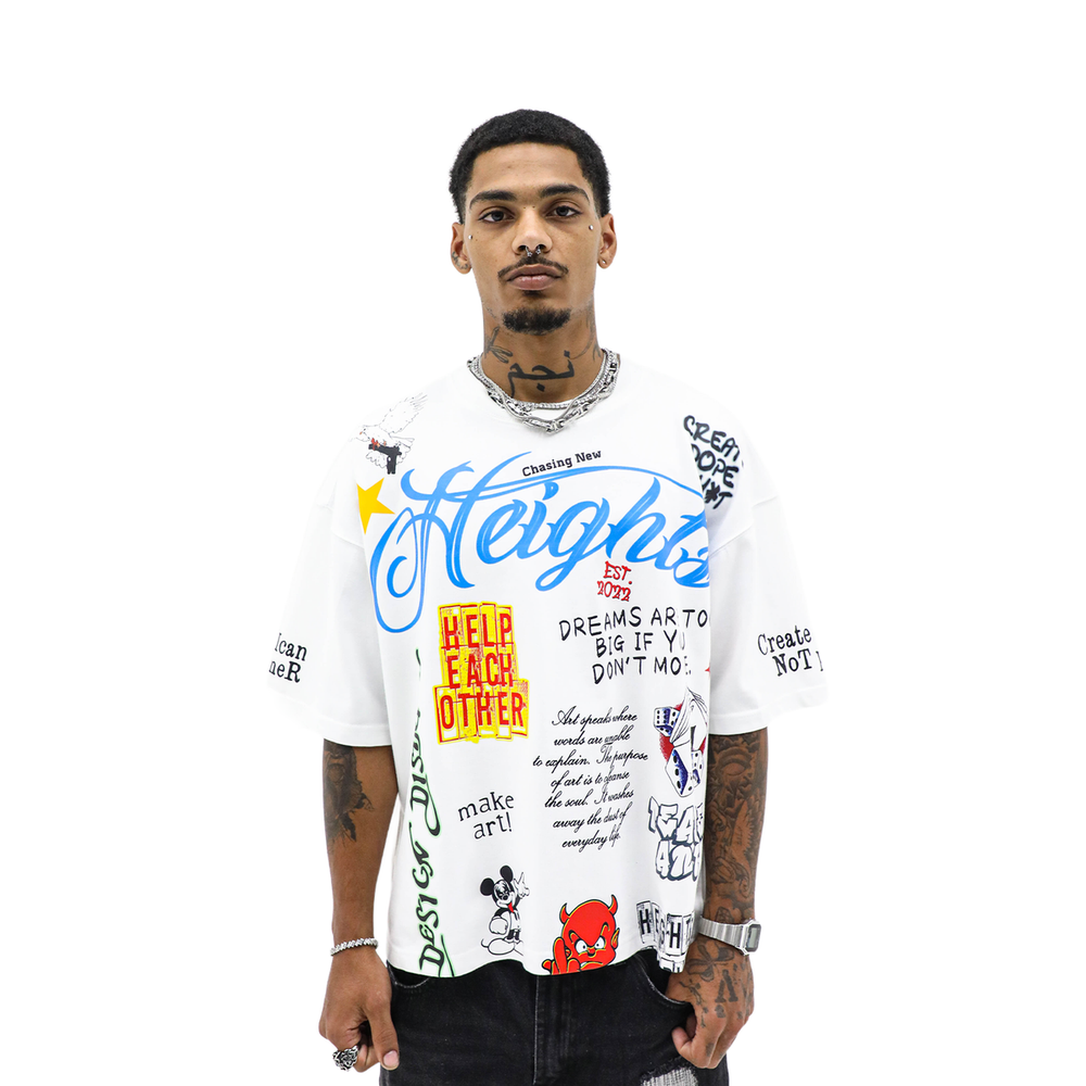 HD 'ART IS LOVE' TEE - WHITE