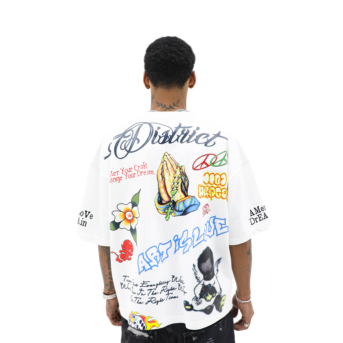 HD 'ART IS LOVE' TEE - WHITE