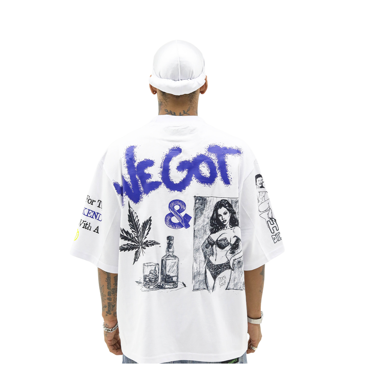 HD 'HOTEL DISTRICT' TEE - WHITE