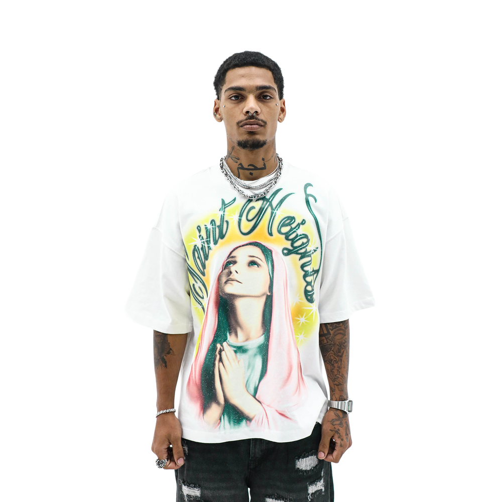 HD BLOCK TO HEAVENS TEE - WHITE