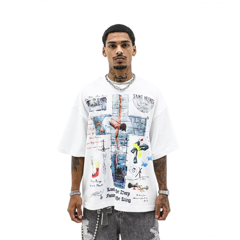 HD LOST IN THE DEEP TEE - WHITE