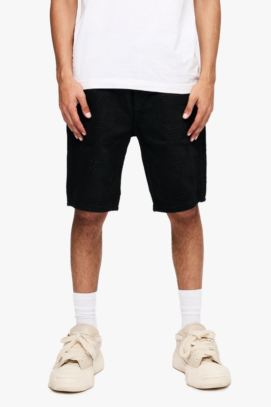 Valabasas Black Waxed Press Shorts