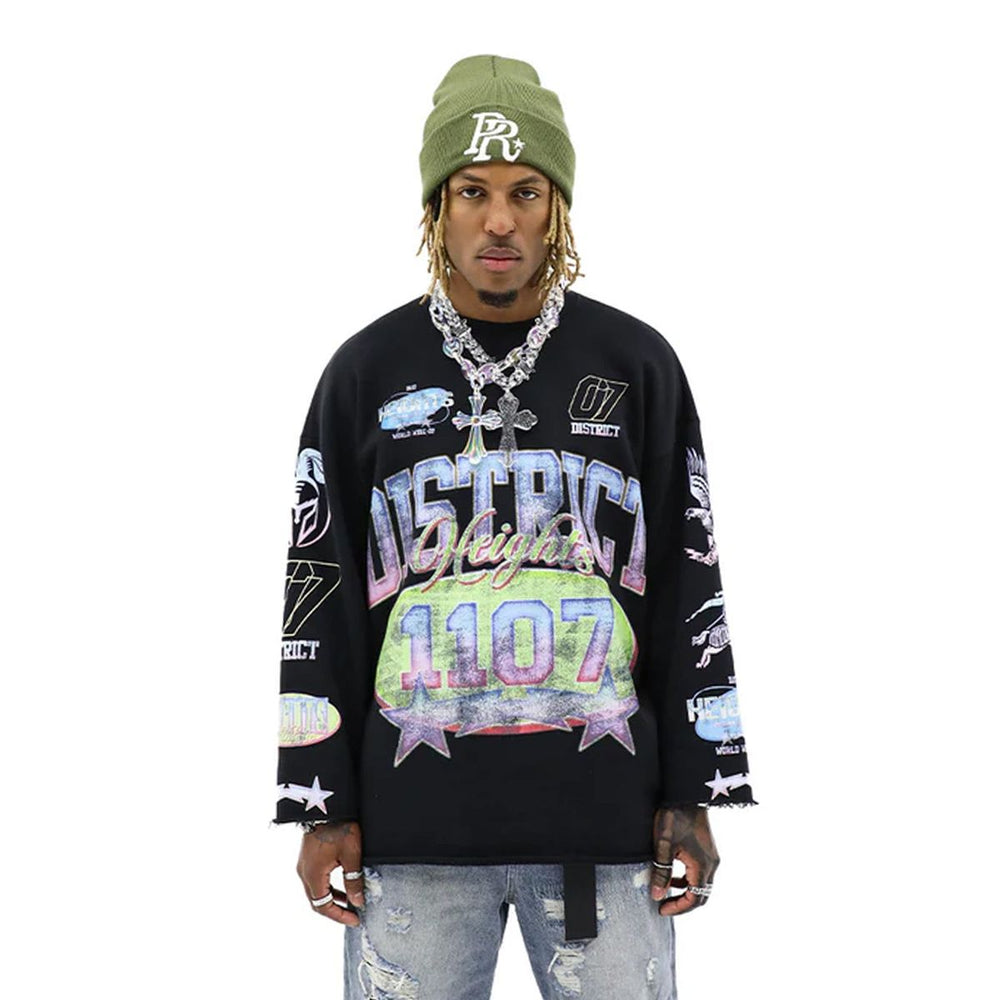 HD 'ATHLETICS' FRENCH TERRY L/S