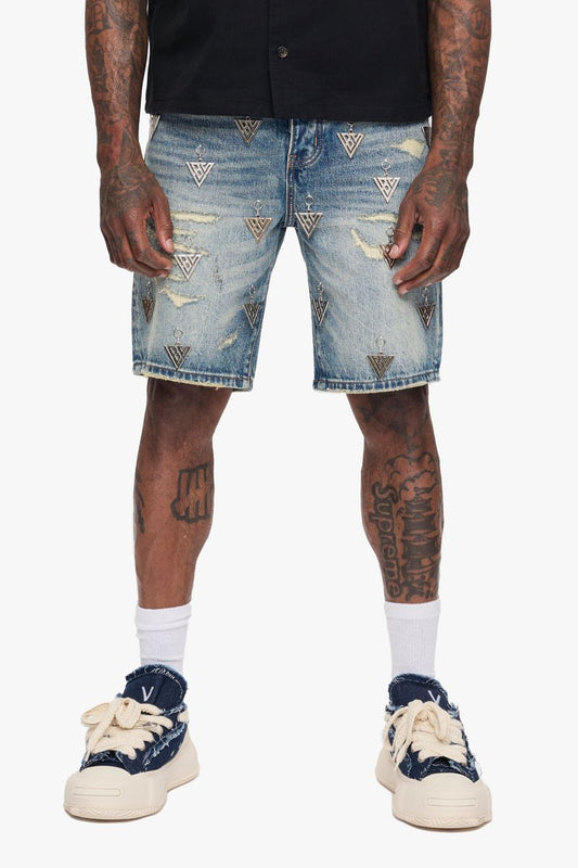 Valabasas Ascension Vintage Blue Denim Shorts