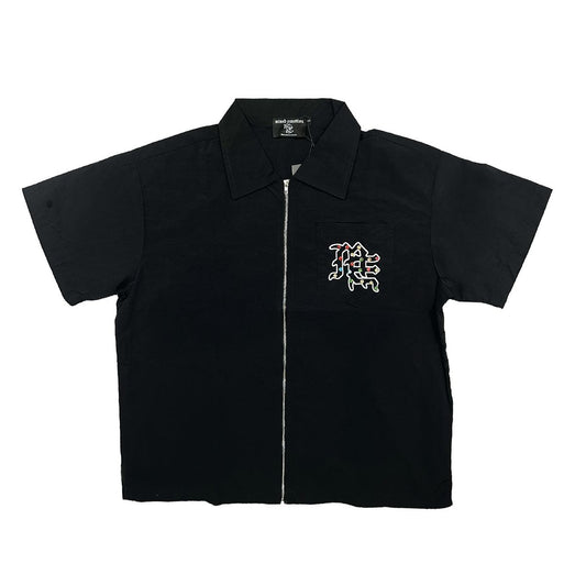 ME 'RHINESTONE' SHIRT - BLACK