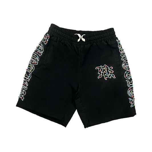 ME 'RHINESTONE' SHORTS - BLACK