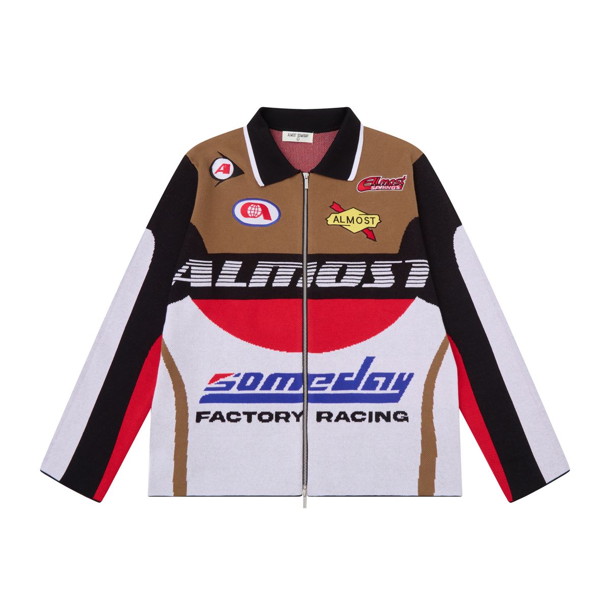 AS MOTO KNIT JACKET - RED