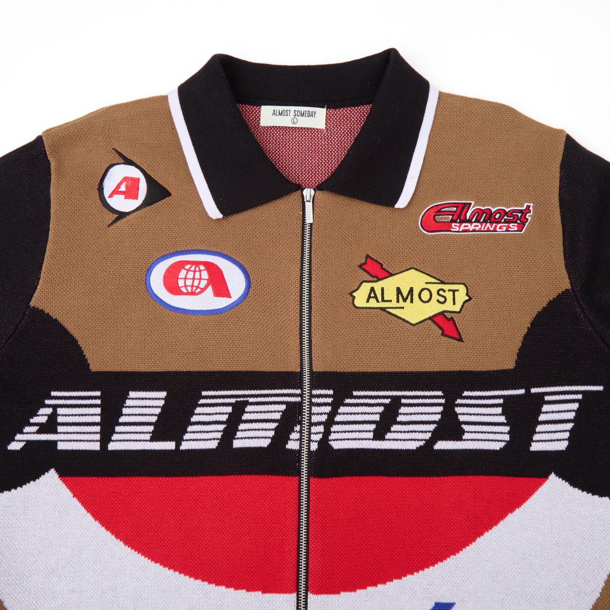 AS MOTO KNIT JACKET - RED