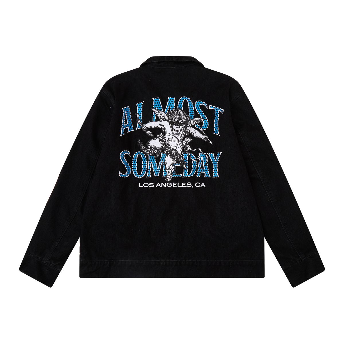 AS UPSCALE VELOUR JACKET - BLACK