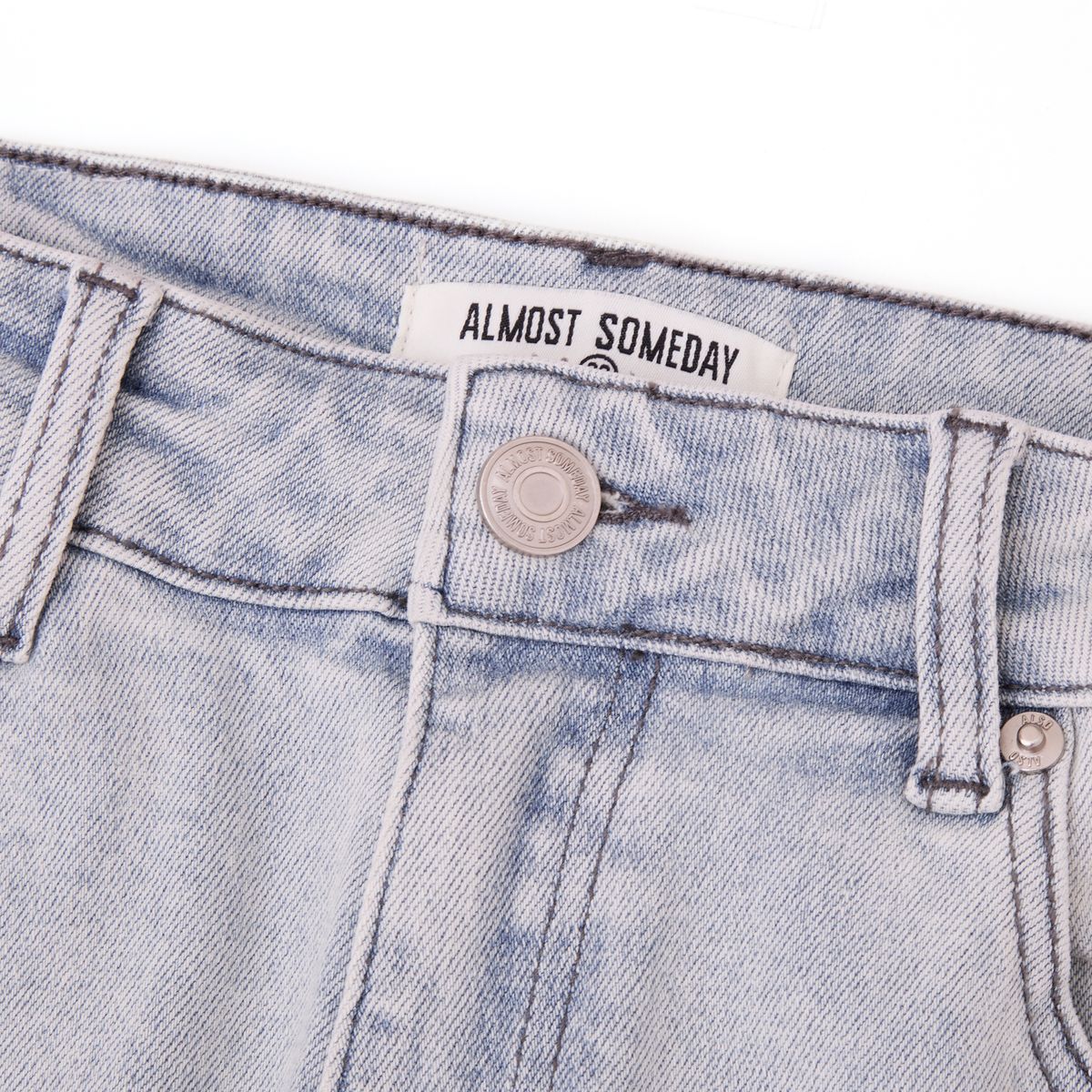 AS MOTO EMBOSSED JEANS - BLUE