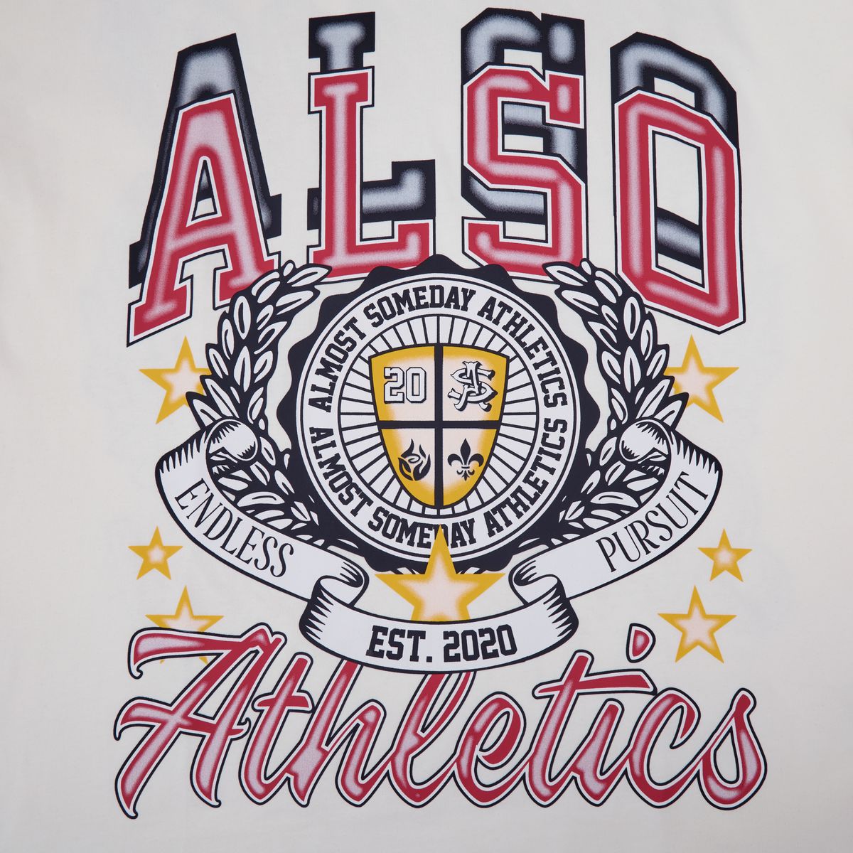 AS SOMEDAY ATHLETICS TEE - CREAM